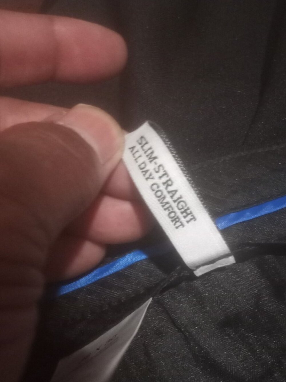 Haggar Men's All Day Comfort Slim-Straight Dress Pants 38x30 Black NWT MSRP $70 - Picture 9 of 10